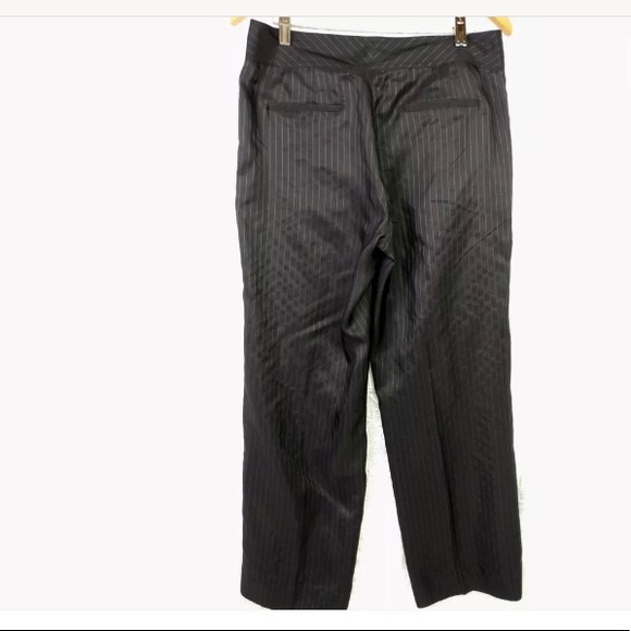 Calvin Klein Silk Rayon Pinstripe Pants 8 - Picture 3 of 8